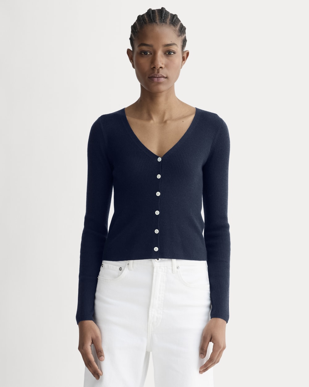 The Cardigan in Ultrasoft Merino | Navy