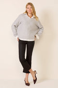 Coated Lennon Crop Bootcut Pant