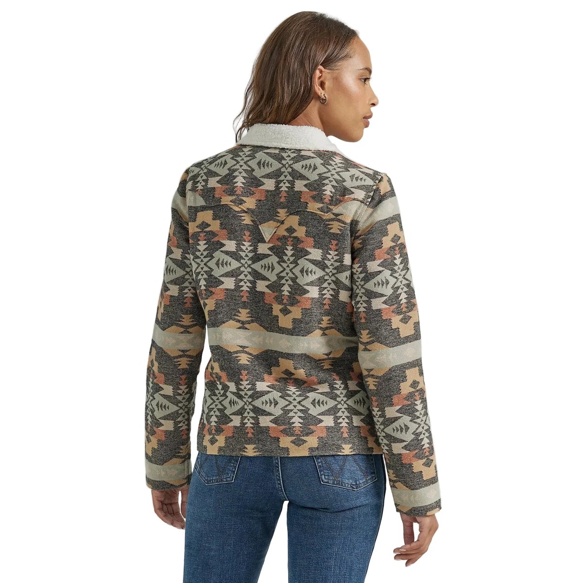 Wrangler Women's FA24 West Aztec Jacket - Black Multi