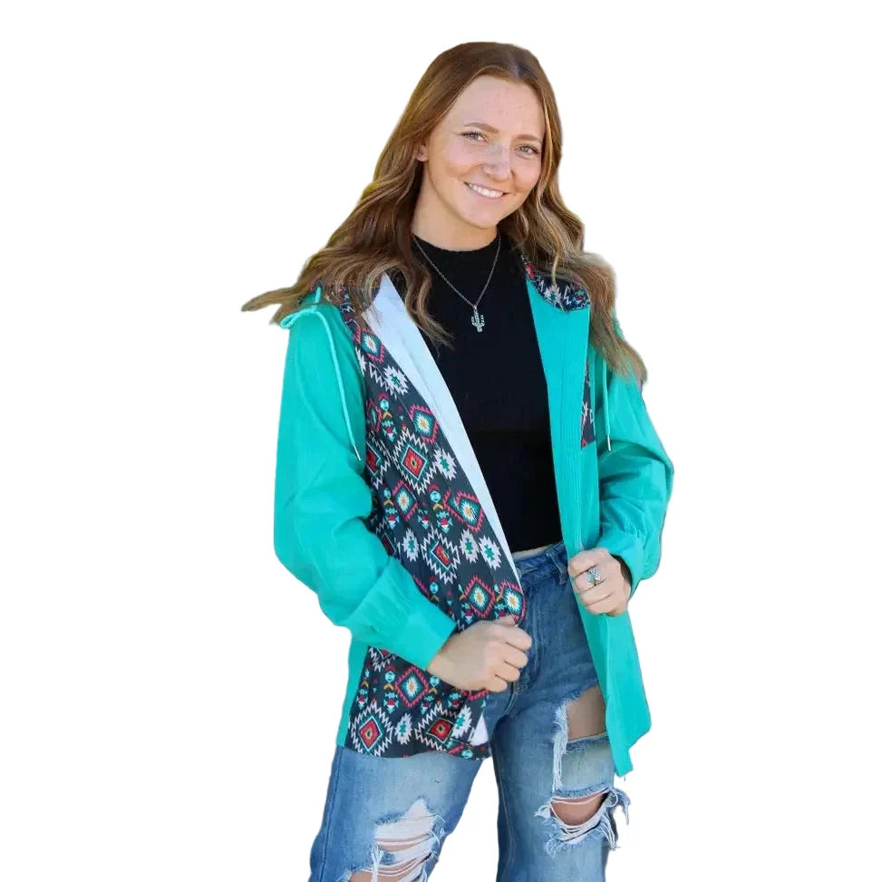 Rowdy Crowd Women's Gaucho Jacket - Teal