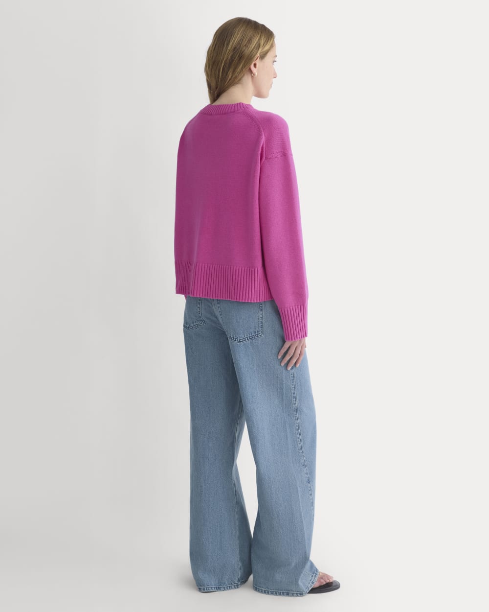 The Boxy Sweater in Everyday Cotton | Rose Violet