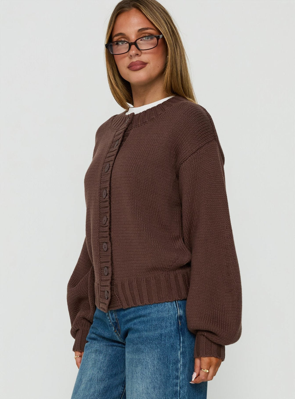 Edern Cardigan Chocolate