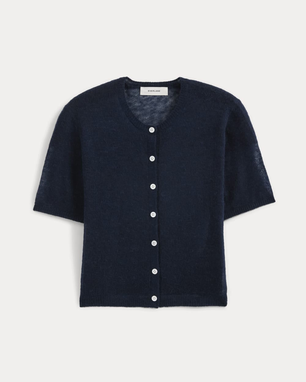 The Air Alpaca? Short-Sleeve Cardigan | Navy