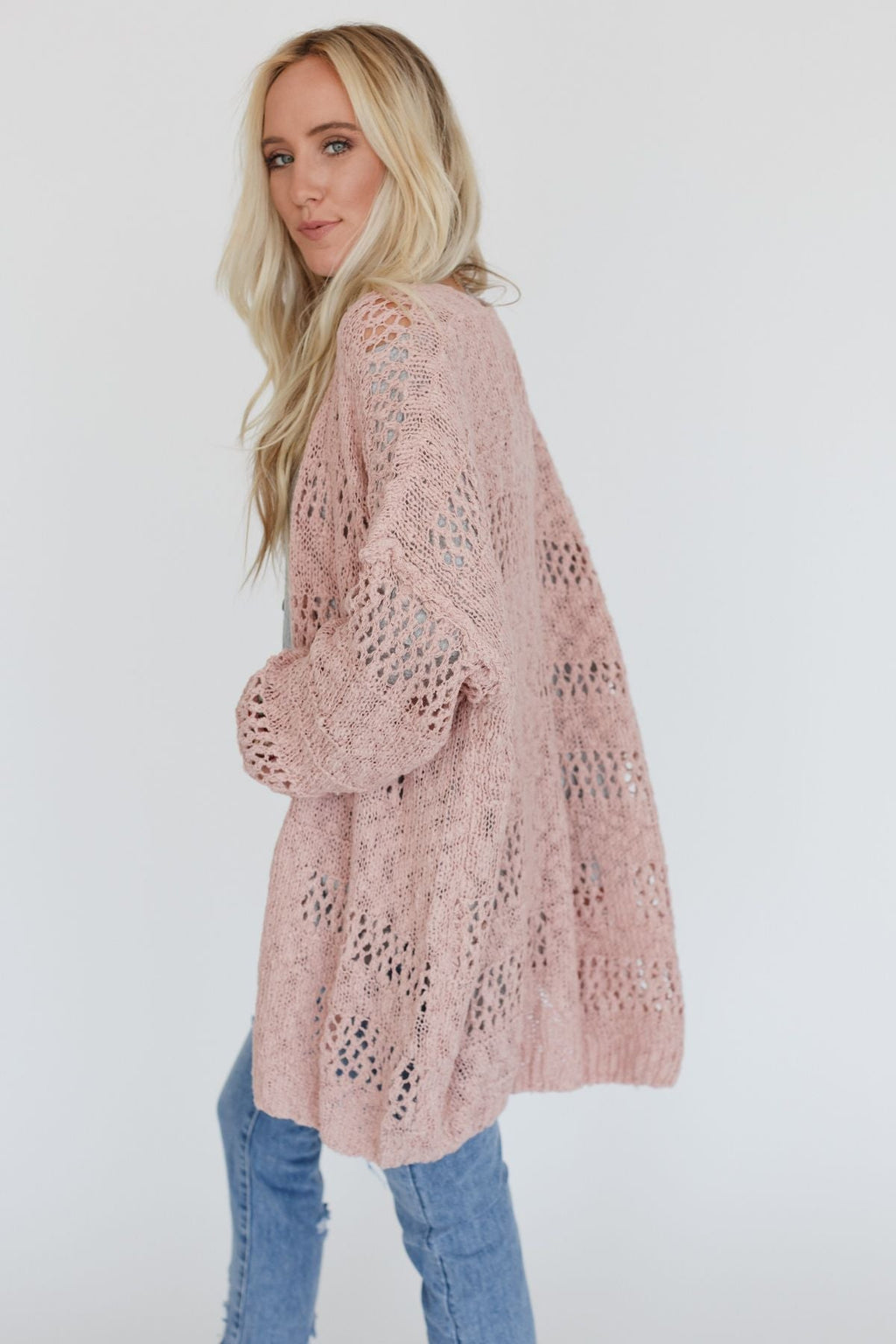 Cara Oversized Cardigan - Pink - Pre Order