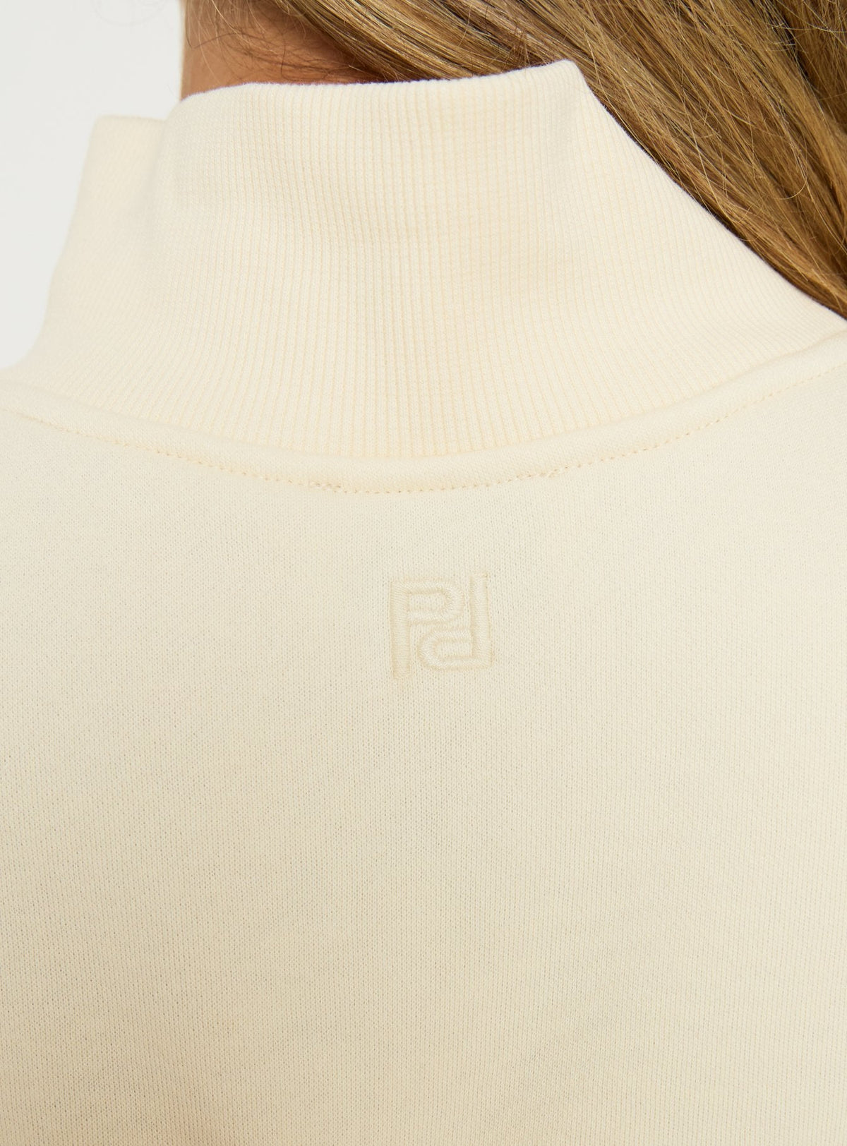 Anyya Funnel Neck Crew Jumper Cream