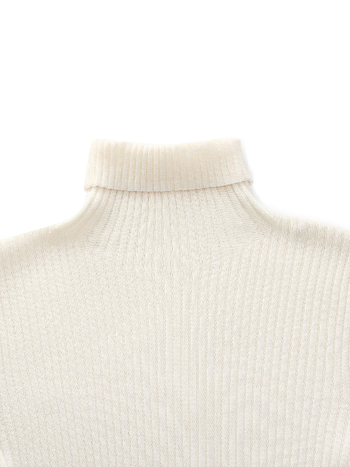 100% Wool Turtleneck Women Knit Top