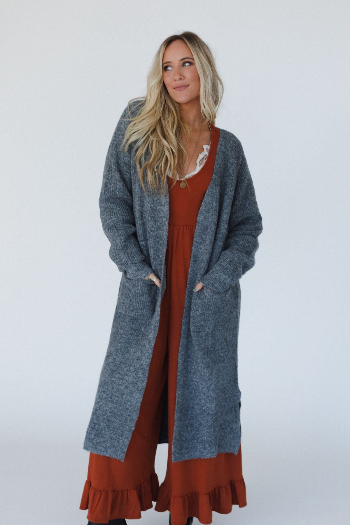 Bennett Cardigan - Charcoal - Pre Order
