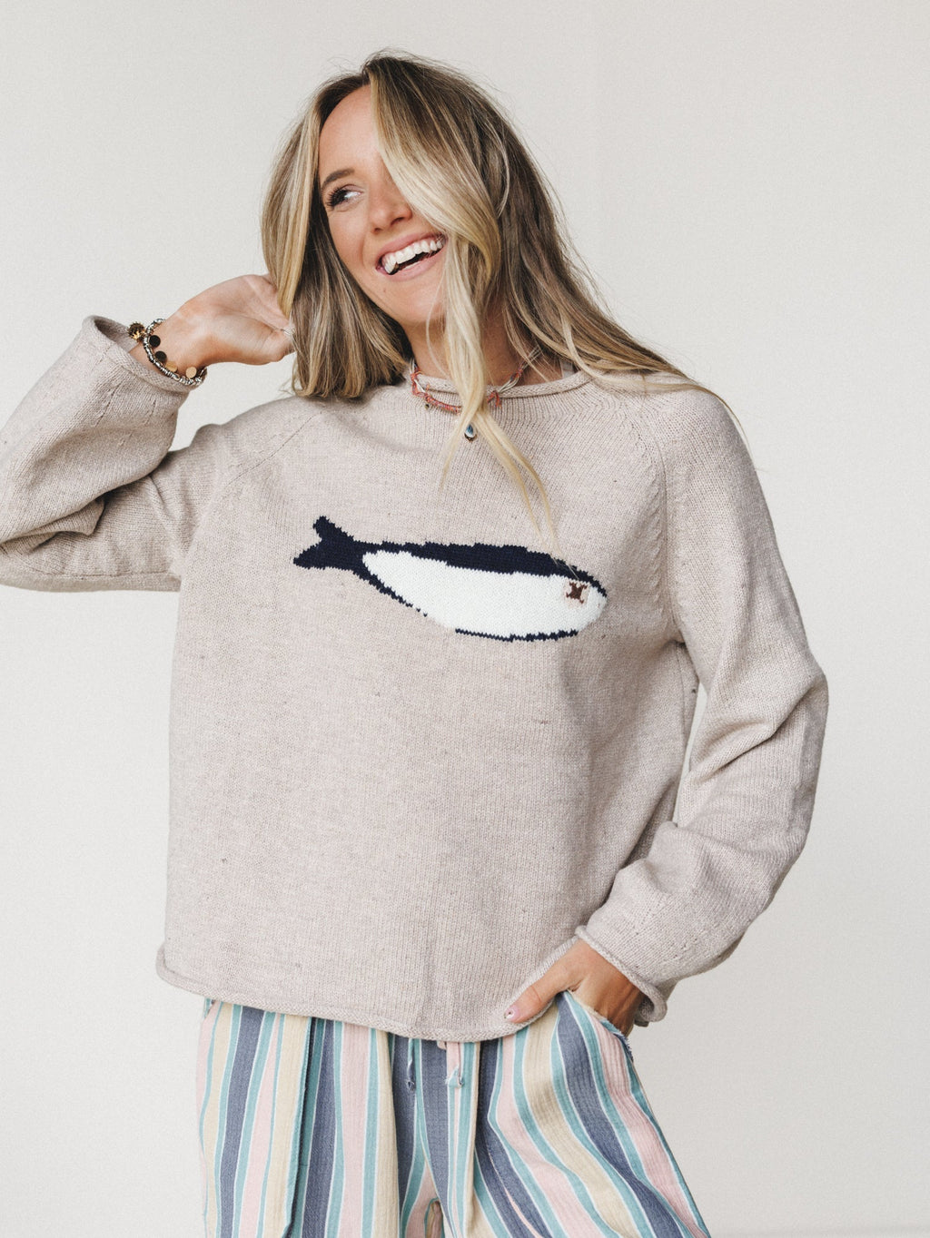 Marine Layers Sweater Top - Oat - Pre Order