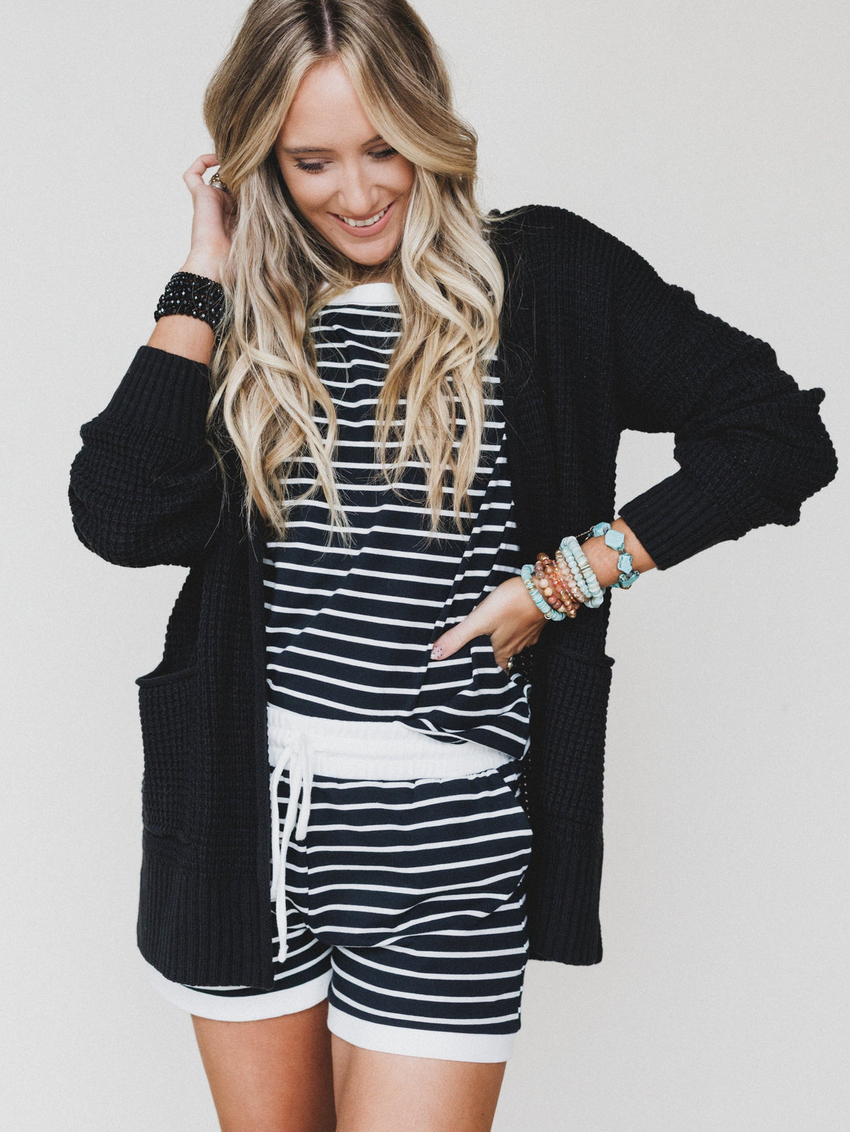 Cuddle Ready Cardigan - Black - Pre Order