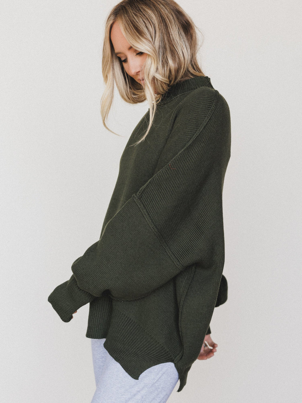 The Perfect Sweater  - Dark Olive - Pre Order