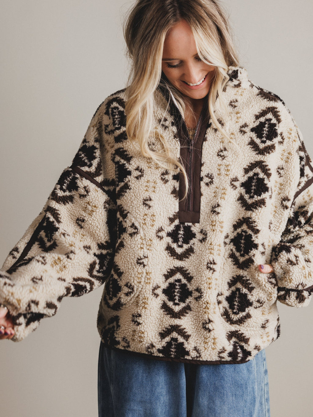 Mountain Calling Pullover - Stone - Pre Order