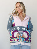 Opal Patterned Pullover - Grey Multi