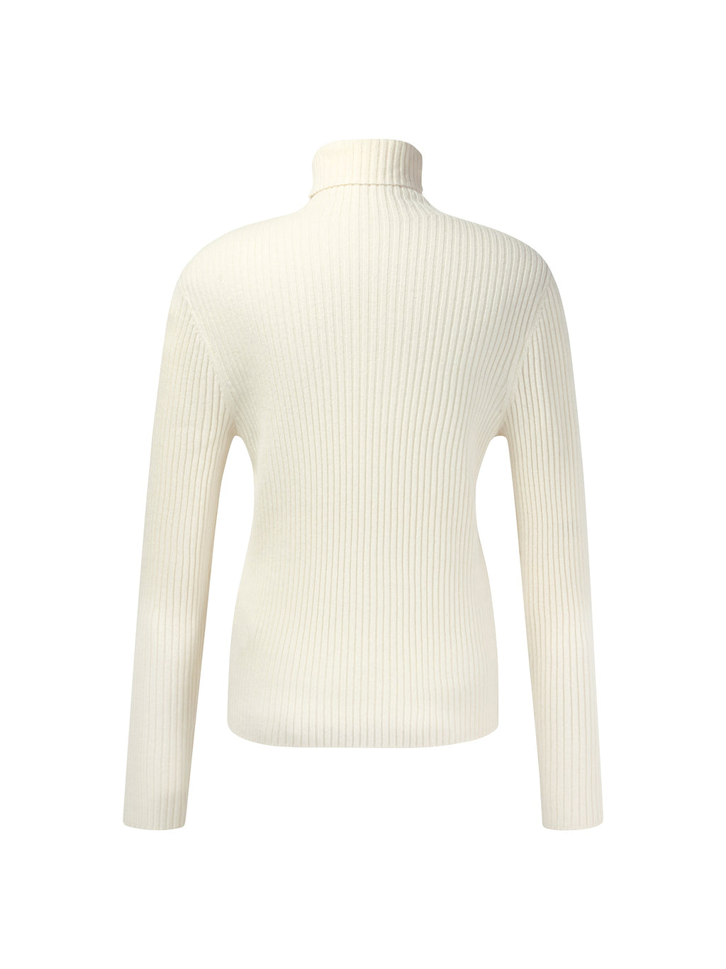 100% Wool Turtleneck Women Knit Top