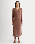 The Lace Knit Cardigan | Mocha