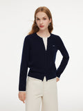 100% Wool Color Block Women Mock Layered Knit Top