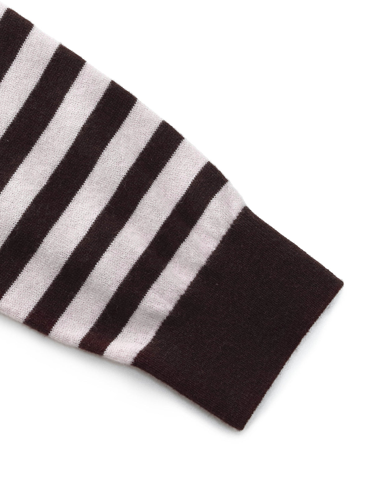 Wool Blend Stripe Women Knit Top With Detachable Sailor Collar