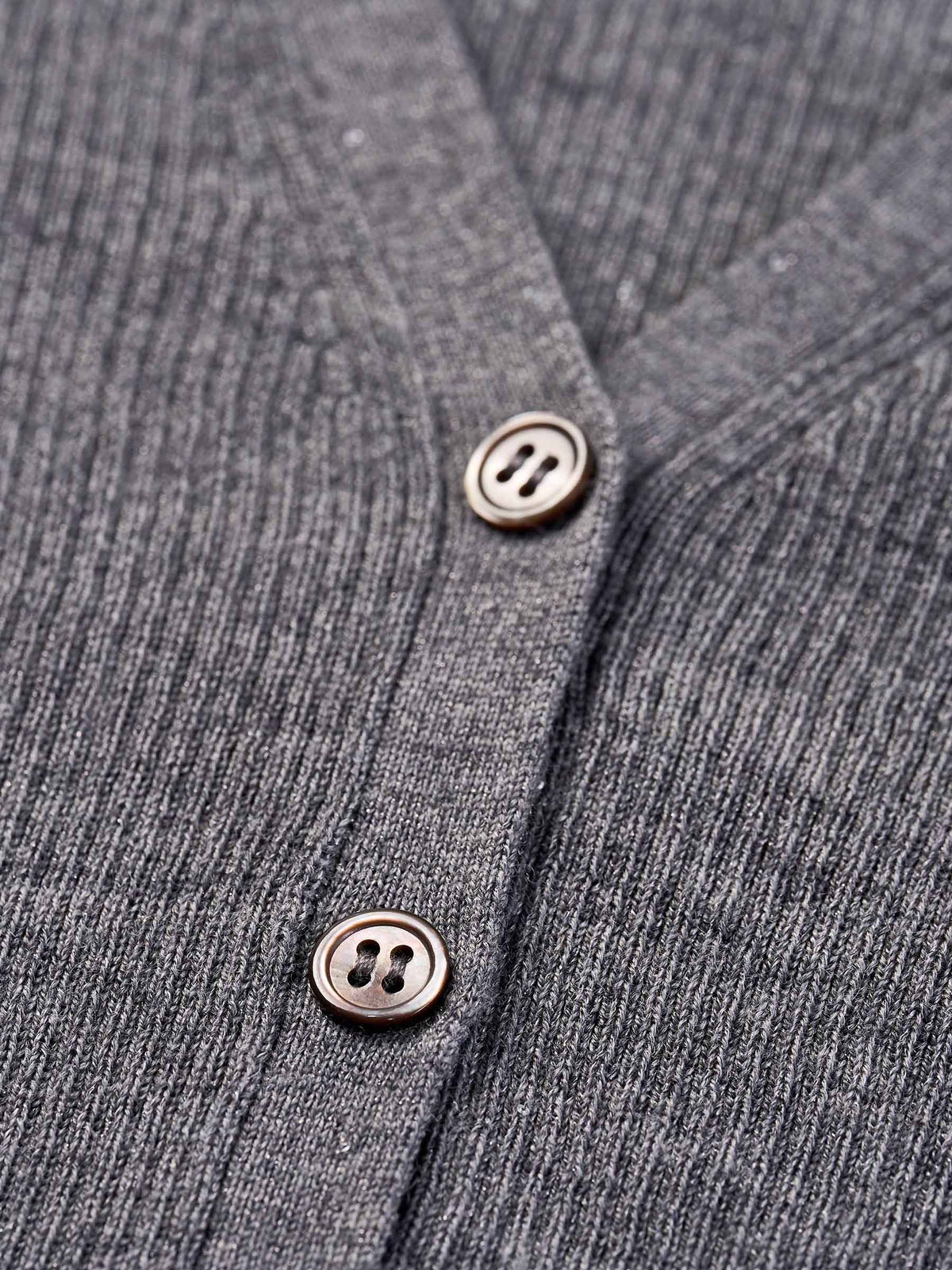 Wool Blend Ribbon V-Neck Women Cardigan