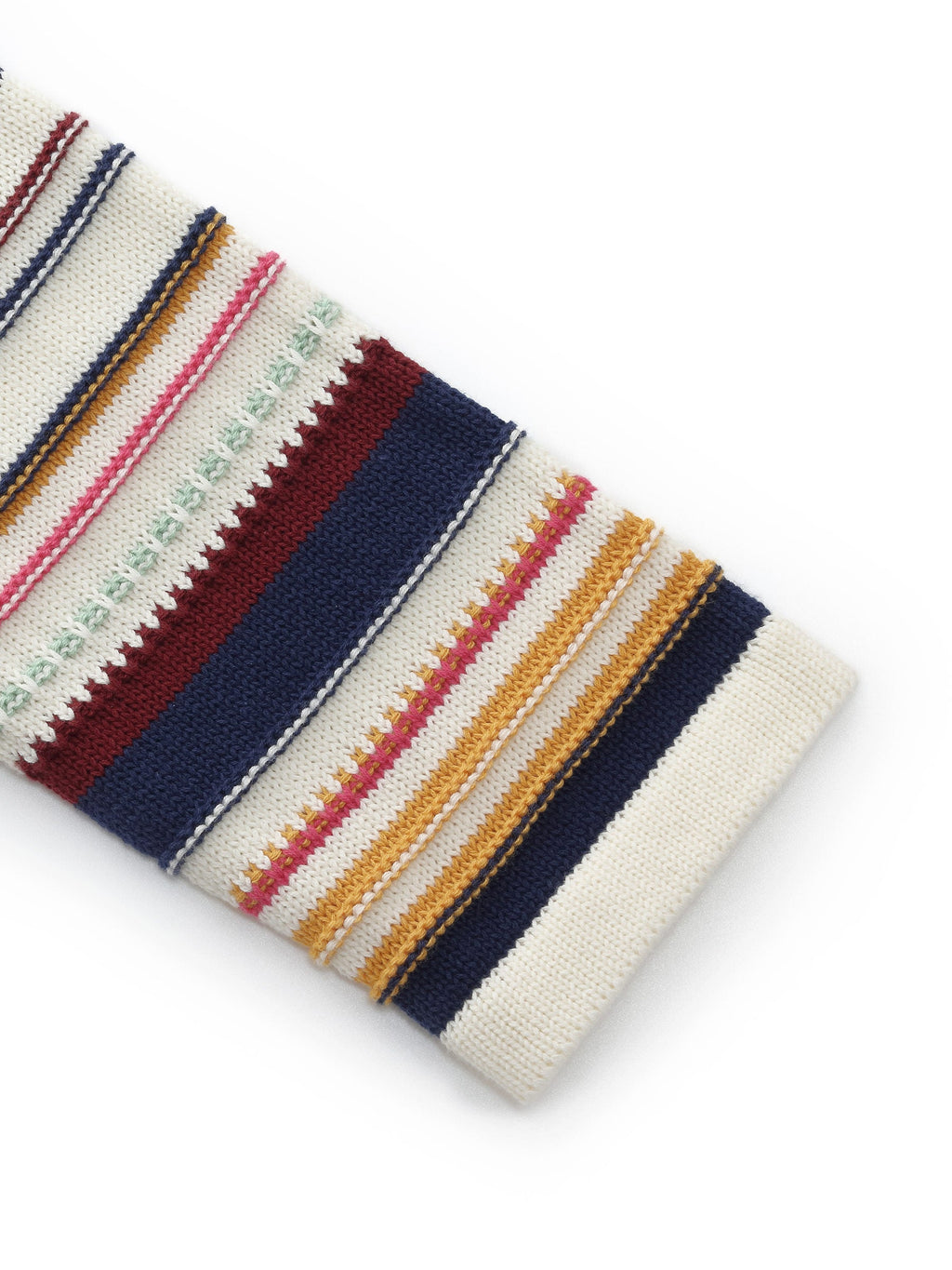 100% Cotton Multicolored Stripe Women Cardigan