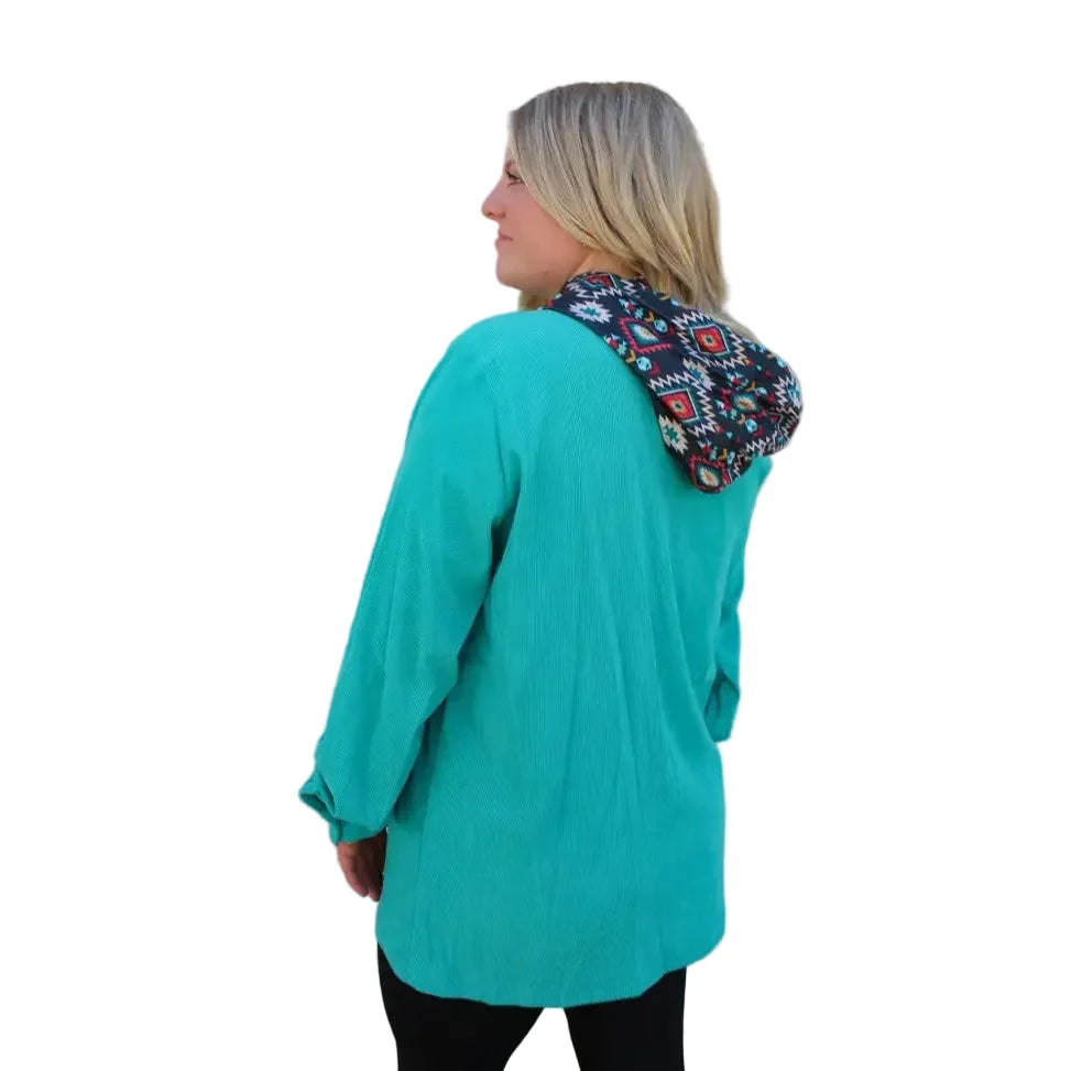 Rowdy Crowd Women's Gaucho Jacket - Teal