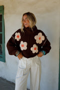 Petal Warmth Sweater - Brown - Pre Order